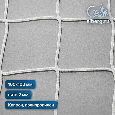 Сетка заградительная 100х100 2 белый (Капрон, Полипропилен)